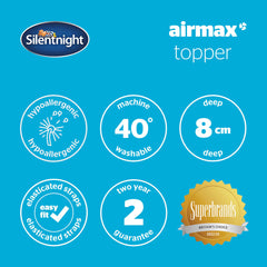 Silentnight Airmax 800 Mattress Topper, Double