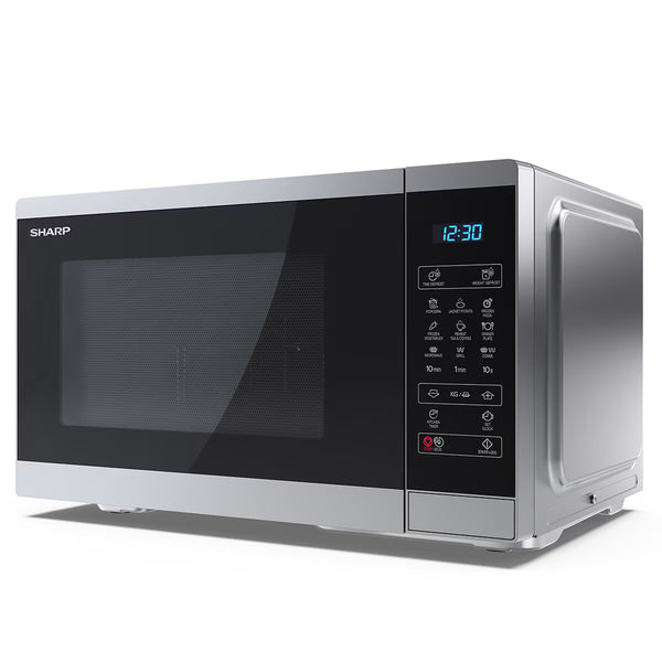 Sharp 25 Litre 900W Digital Microwave with 1000W Grill, YC-MG252AU-S