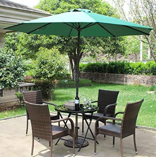 Garden Parasol Base Cast Iron Round Umbrella Stand Patio Outdoor Heavy 9.5kg New