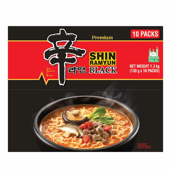 Nongshim Shin Ramyun Black Noodles, 10X130G