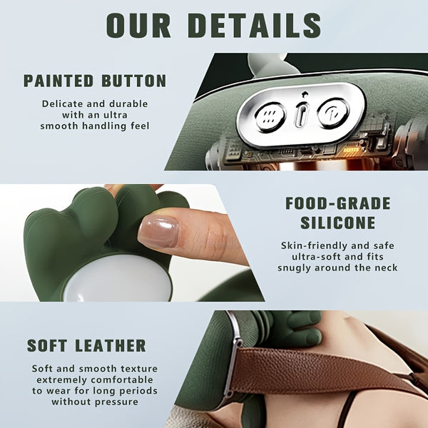 Multi-functional Shoulder And Neck Massager, Full-body Massage Device with Heating Function, Effectively And Relaxes Muscles, Massages Shoulders, Back And Legs, Comfortable Electric Acupoint Massager, USB Charging, Long Battery Life