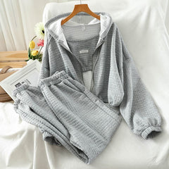 Casual suit Women's retro 2025 new style casual s loose coat, cuffed pants three-piece set for women