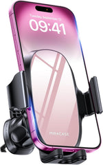 Miracase Car Phone Holder for Cars Dashboard Windscreen Desk, 3In 1 Mobile Phone Mount Automobile Cradle 360° Rotatable Stand for Iphone16 15 Pro plus Max 14 13 12 11Samsung