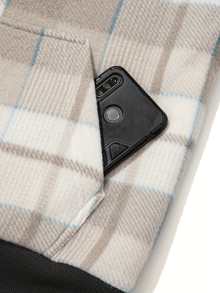 Jacket for Men Heavyweight Fleece Hoodies Thick Sherpa Lined Flannel Plaid Shirt Jacket