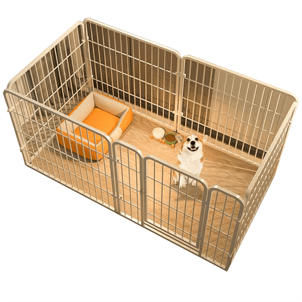 Dog Pen, 6-Panel Puppy Pen with Door, High 60Cm Indoor/Outdoor Dog Playpen, Portable Detachable Pet Run Enclosures for Puppies, Cats, Rabbits And Other Animals