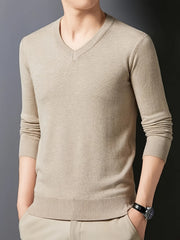 100% Cashmere Men'S Sweater Perfect for Casual Comfort Business Layering The Fabric Is Soft Exceptionally Warm