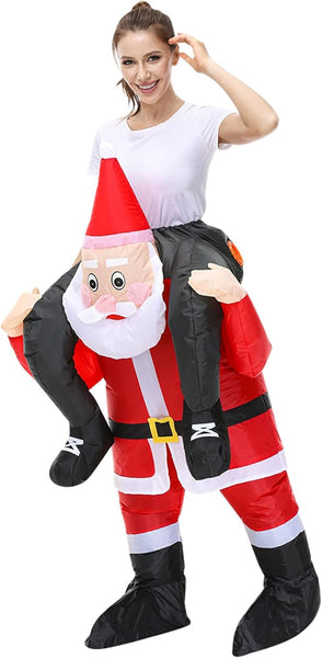 Inflatable Christmas Costume - Blow up Suit for Halloween, Festivals & Carnivals