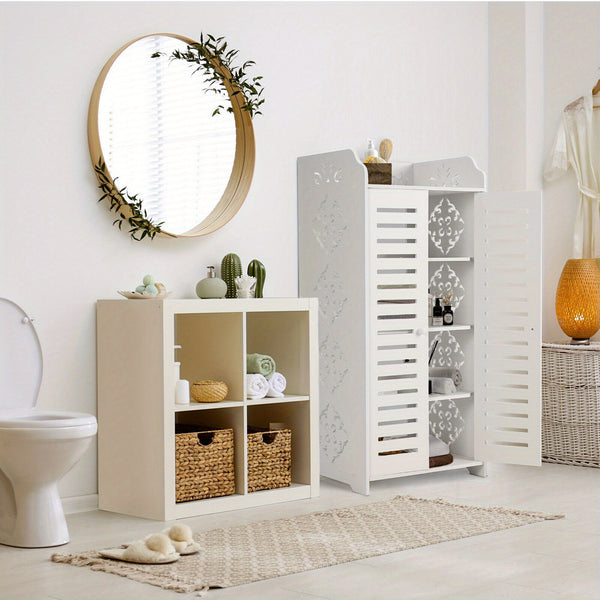 5-Level Wooden Shoe Storage Shelf Organizer for Footwear