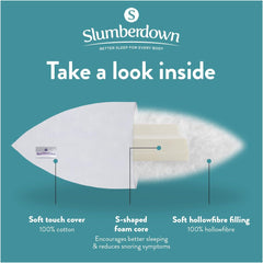 Slumberdown Anti Snore Pillow Medium Support
