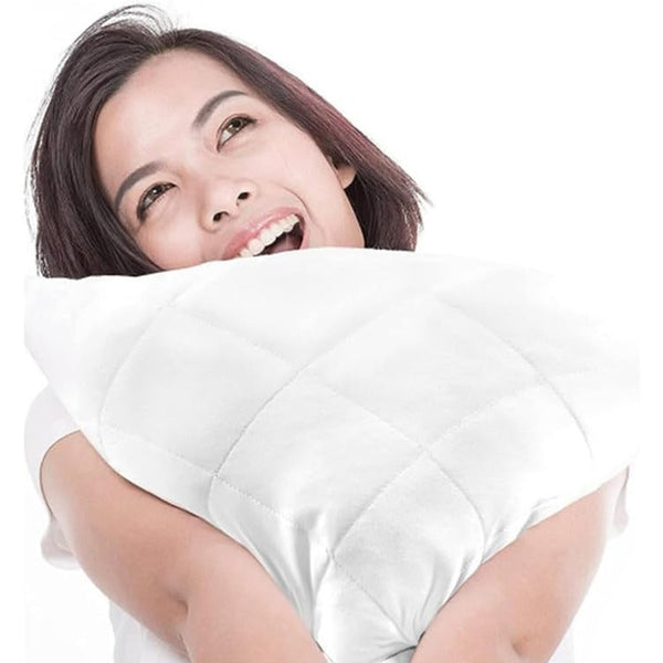 Adam Home 4 Pack Quilted Cushion Inserts Hypoallergenic Fluffy White Cushion Inner, Perfect Hollowfibre for Sofa Cushion Pads