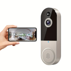 2K Wireless Video Doorbell Camera, AI Human Detection, Night Vision, Instant Alert, 2-Way Audio, 2.4G WiFi, Rechargeable Battery, Cloud Storage, Video Doorbell Camera Wireless, Video Camera Wireless Doorbell (Without Receiver)