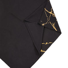 Gold Marble Print Quilt Cover and Pillowcase Bedding Set, Light Luxury High-end Creative Design Bedding Three-piece Set, 2 Pillowcases and 1 Quilt Cover, Soft and Comfortable Bed Three-piece Set for All Seasons, Black