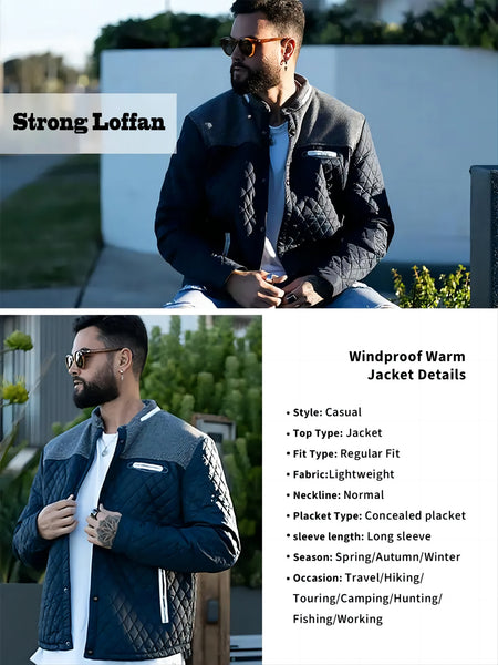 Men's Lightweight Warm Jacket, US Sizes