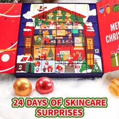 Advent Calendar 2025 Christmas for Women, 24Pcs Bath Sets for Women Gift Christmas Spa Gift Set with Christmas Tree Bracelet, Bubble Bath, Xmas Decorations Etc, Xmas Gift Idea for Mum, Daughter