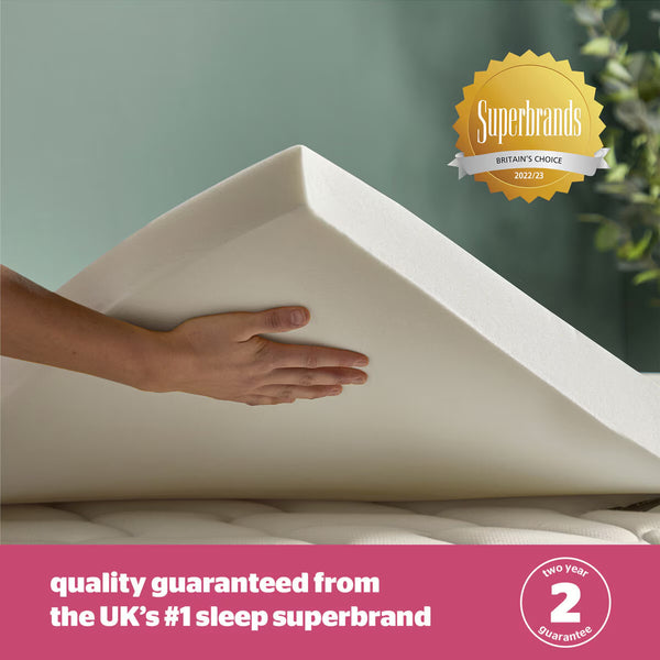 Silentnight Impress 7Cm Memory Foam Mattress Topper, Single