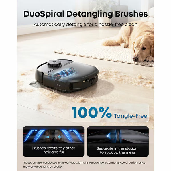 Eufy T211AV11 X12 Pro Robot Vacuum & Mop with Accessory Kit Bundle in Black