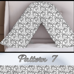 T&T Printed V Pillow Covers Easy Care Head Back Neck Maternity Support 74x34cm