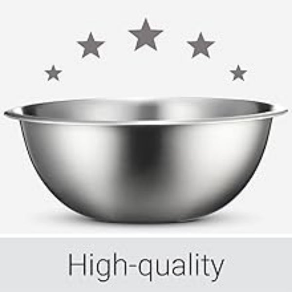 Stainless Steel Mixing Bowls Set for Kitchen, Dishwasher Safe Nesting Bowls for Cooking, Baking, Meal Prepping-6pcs set