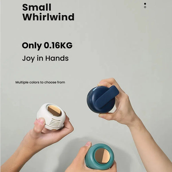 Mini Clip on Fan, Ultra Compact 360° Portable Handheld Fan, 50% Smaller with High Density Battery, Long Lasting Desk Fan, Good item for Travel, Outdoor