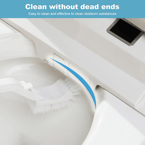 Slim Trash Can with Brush | Large Capacity Narrow Space Garbage Bin, Bathroom Waste Basket with Lid, Creative Home Cleaning Supplies, Plastic, Odor Sealing, No Electricity Needed