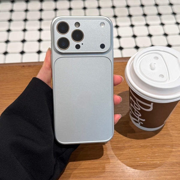 Phone Case: Premium Case for iPhone with Glass Large Window Design for iPhone 15 Pro And 17 Series Minimalist Protective Cover Stylis