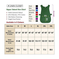 Pack Of 2 Self Tabard Apron in eight different colours | Aprons for Men, Women, and Ladies | Professional Cooking Aprons with 2 Pockets | Adjustable Kitchen Apron for Baking, BBQ, Grilling, Gardening, Crafting, Cleaning, Painting, Barista, Restaurant Work