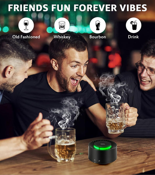 Electric Whiskey Smoker Kit with LED Light,6 Wood Chip Flavor,No Butane Needed,Rechargeable Cocktail, Old Fashioned Smoker Kit,Bar Set Accessories Gifts for Men,Dad, Husband, Birthday