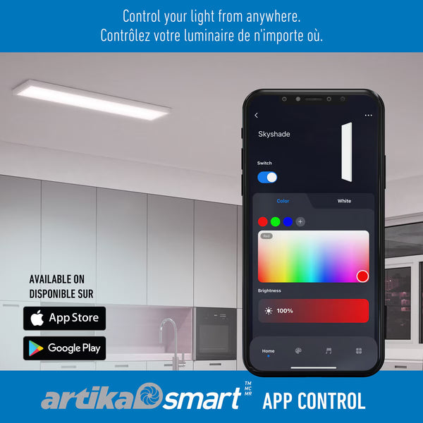 Artika Skyshade Smart LED Panel with Remote Control 120.8 Cm X 29.8 Cm