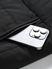 Men's Casual Collar Fashion Coat Men's New Young and Middle-aged Autumn and Winter Plus Velvet Padded Warm -padded Jacket.