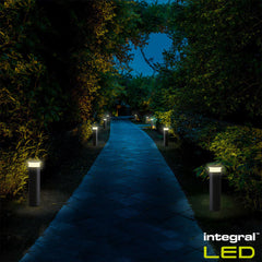 Integral Outdoor Bollard Light Available in 3 Sizes