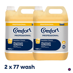 Comfort Professional Sunshine Classic Fabric Softner 2 x 4.8L (2 x 77 Wash) - Yellow