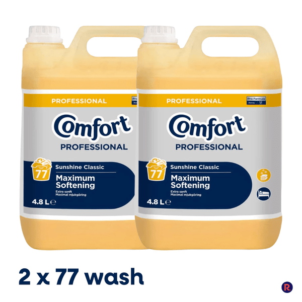 Comfort Professional Sunshine Classic Fabric Softner 2 x 4.8L (2 x 77 Wash) - Yellow