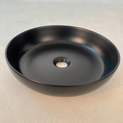 Black/Pink Round Washbasin, 400*400*110MM, includes drain assembly, elegant and stylish home decor washbasin, easy to clean, suitable for bathrooms, hotel restrooms, and balconies.