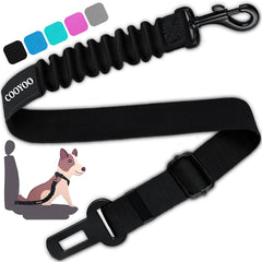 COOYOO Dog Seat Belt,3 Piece Set Retractable Dog Car Harness Adjustable Dog Seat Belt for Vehicle Nylon Pet Safety Seat Belts Heavy Duty & Elastic
