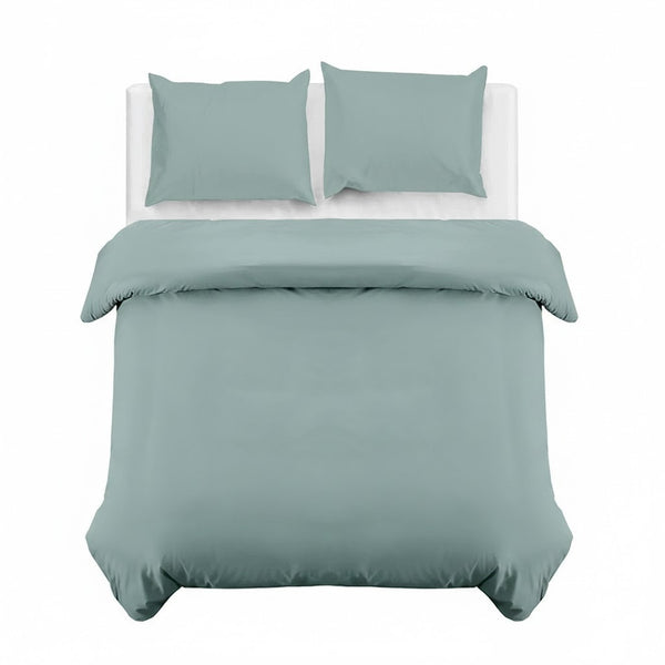 4B Classic Plain Minimal Design Duvet Cover Set – Single Double King Super King Bedding for Home and Guest Rooms