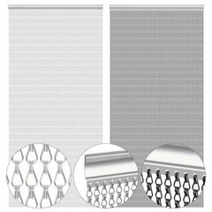 Aluminium Door Fly Screen Metal Chain Curtain Blind Insect Blinds 214cm *90cm