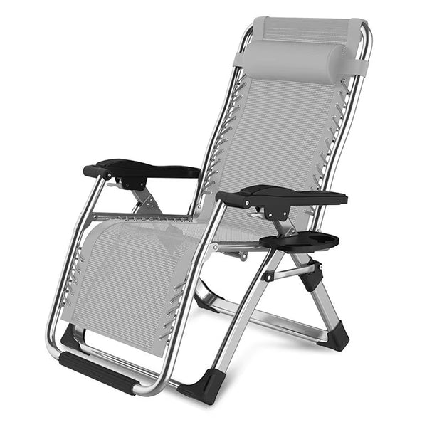 NEW Zero Gravity Chair Reclining Sun Lounger Outdoor Garden Folding Adjustable