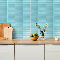 10 Sheets 1mm Thickness Tiles Self Adhesive Wall Tiles, Tile Stickers for Kitchen & Bathroom, Stick on Tiles, Peel and Stick splashback 29cm x 22.9cm