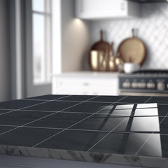 WALPLUS 24pcs Glossy Tile Stickers for Kitchen 15x15cm (6