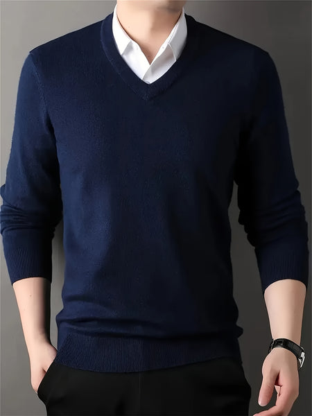 100% Cashmere Men'S Sweater Perfect for Casual Comfort Business Layering The Fabric Is Soft Exceptionally Warm