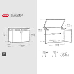 Keter Rosewood Horizon 6Ft 3