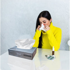 3 Ply Facial Tissues Soft & Premium Tissue Paper 80 Sheets per Box for Home Office Travel Hypoallergenic Tissue, Skin-Friendly Tissue Everyday Disposable Tissues 24 Boxes