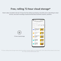 Xiaomi Smart Doorbell 3s,180° Ultra-Wide View 2k Resolution,Superior Night Vision,Professional Ip65 Water,Two Power Supply Modes 5200mah Battery, Free, Rolling 72-Hour Cloud Storage