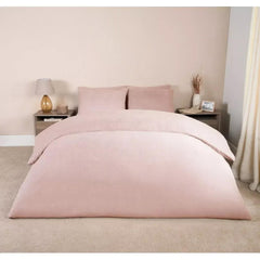 Teddy Fleece Duvet Cover with Pillow Case Thermal Warm Bedding Set