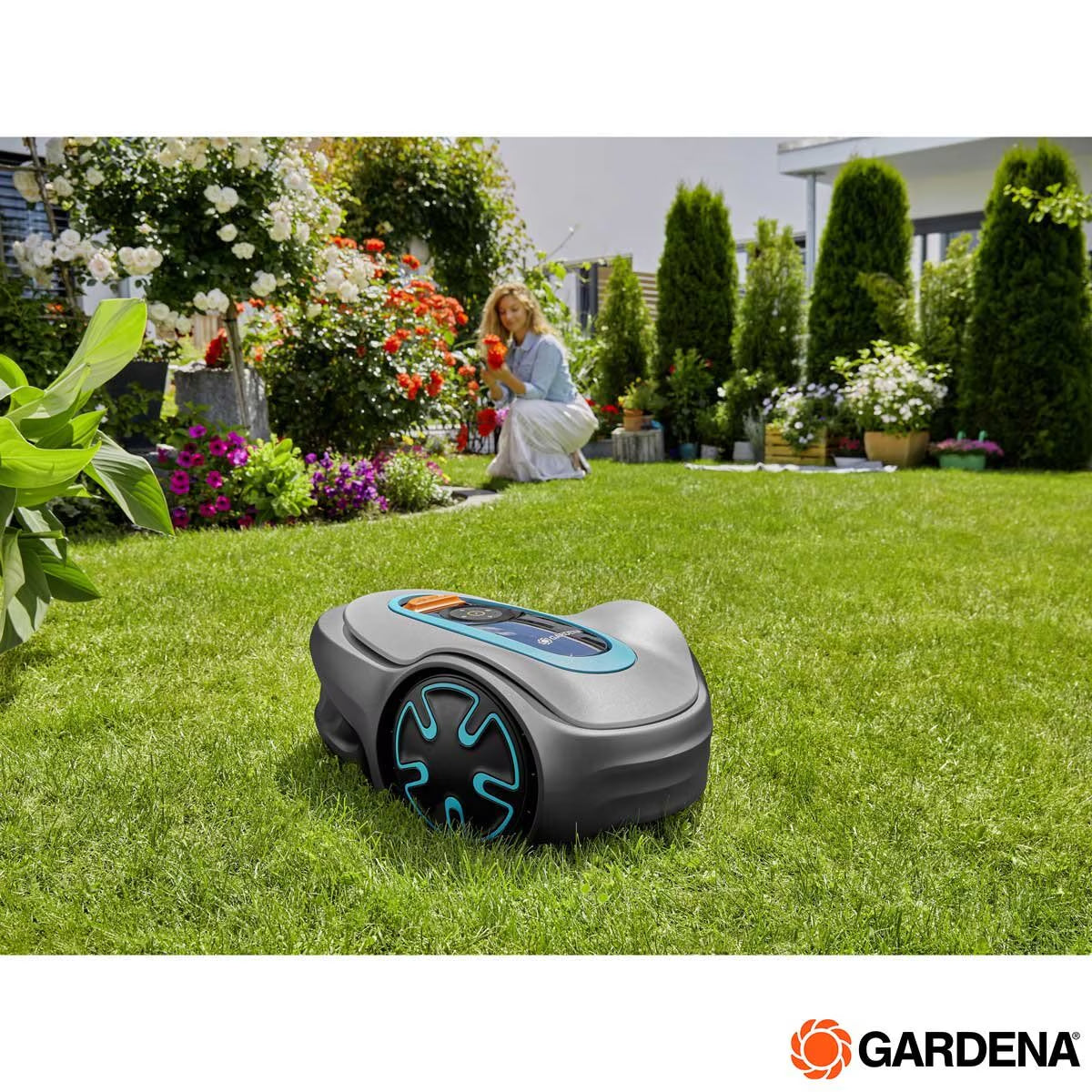 Gardena Sileno Minimo Smart Robotic Lawn Mower + Charging Station (500M² Cutting Area)