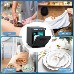 5L Hot Towel Warmer, Hot Towel Cabinet, Disinfection Towel Warmer, 176°F Professional Sterilizer Box, for Massage Salon, Bathroom, Spa, Home, Office, Gym, Barber, Beauty