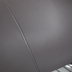 HOMCOM PU Leather Saddle Stool W/ Moulded Padded Seat Adjustable Height Grey