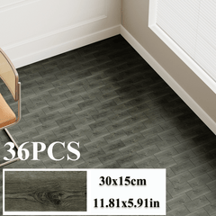 36-Pack High-Quality Self Adhesive Floor Tiles, 15x30cm Peel and Stick SPC Vinyl Planks for Kitchen, Bathroom, Bedroom & Living Room, Realistic Stone/ Wood Look Efffect Waterproof PVC Flooring, Easy DIY Installation