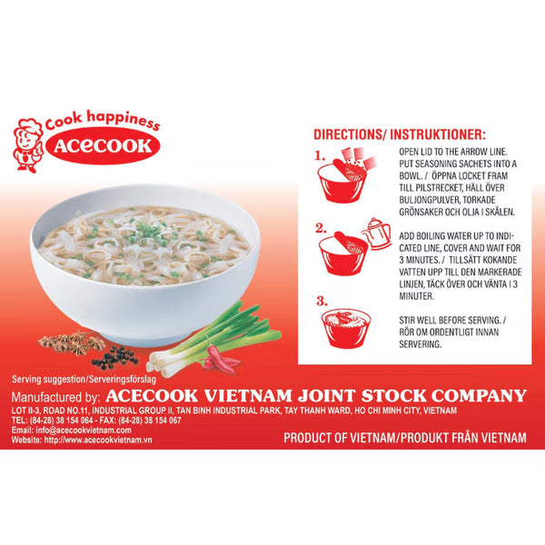 Oh! Ricey Pho Noodles Beef Flavour, 12 X 71G