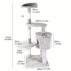 Tall Cat Tree Large Climbing Tower Kitten Scratching Post Condo Activity Centre